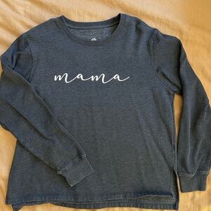 Charcoal Gray Mama Sweatshirt